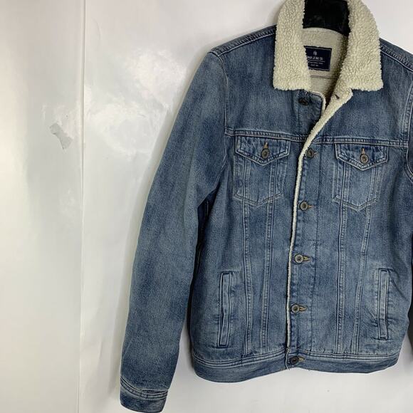 Mavi Jeans Co. Karla Sherpa Denim Jacket NWOT Size S - Picture 8 of 12